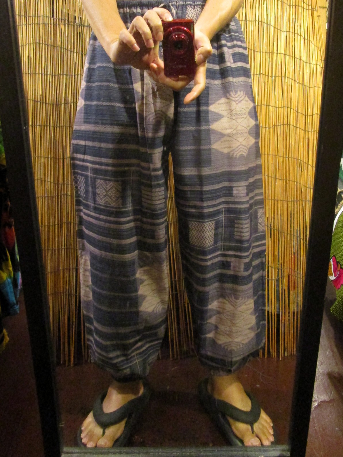 画像: 織り柄プリント＊アラジンパンツUPしました