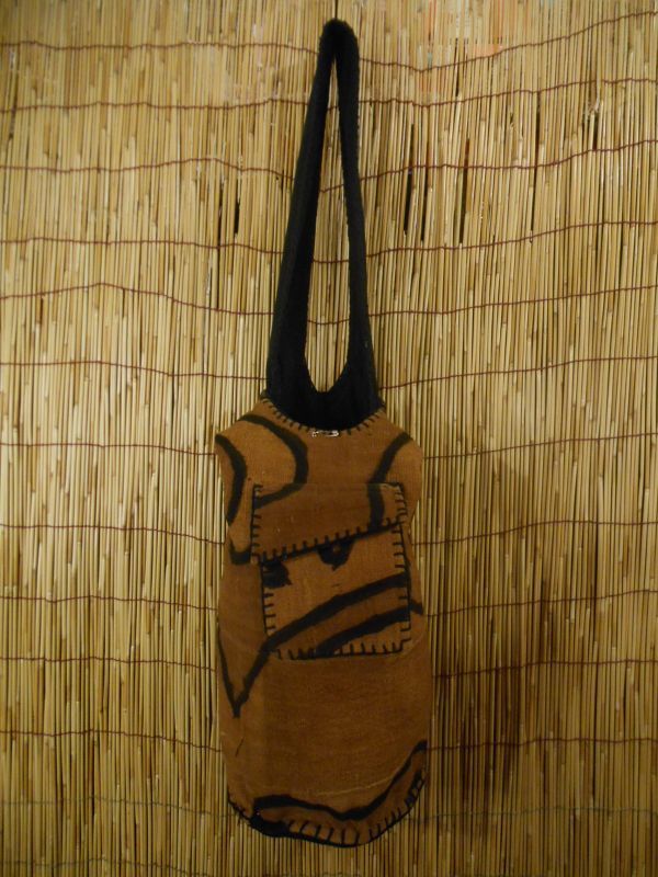 画像1: アフリカボゴラン★泥染め肩掛けBAG