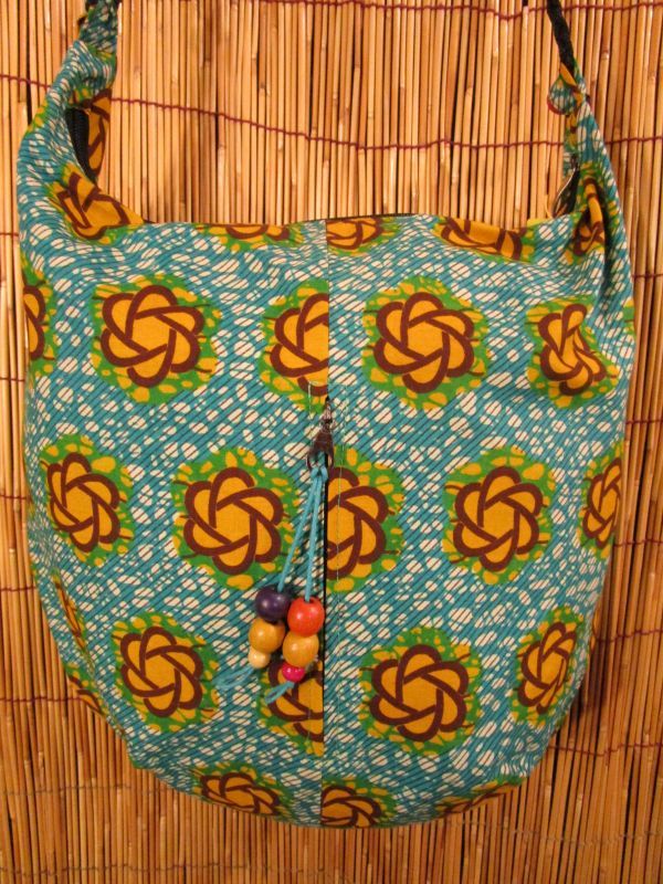 画像: アフリカプリント生地★パーニュ★肩掛けBAG 