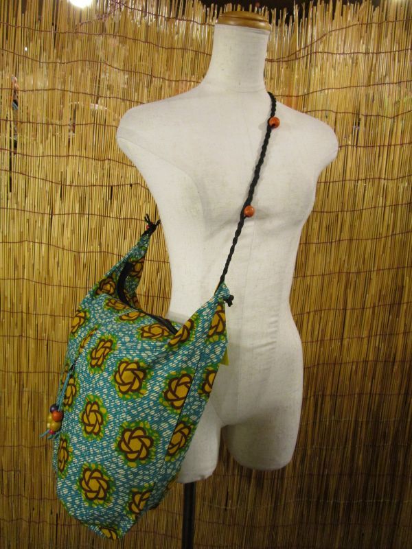 画像: アフリカプリント生地★パーニュ★肩掛けBAG 