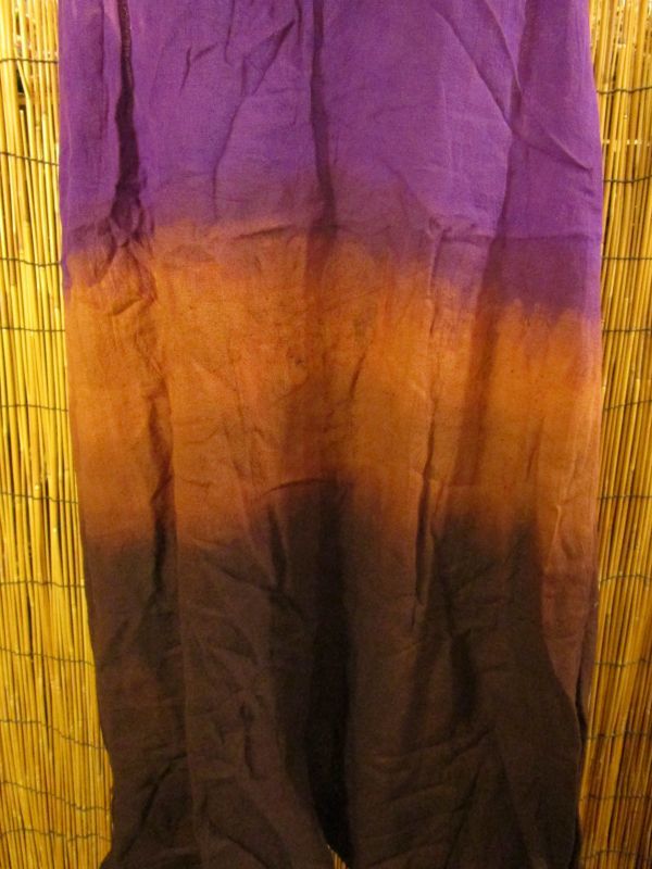 画像: 手染め★コットン素材★グラデーションカラー★背中Ｙ字★ワンピース