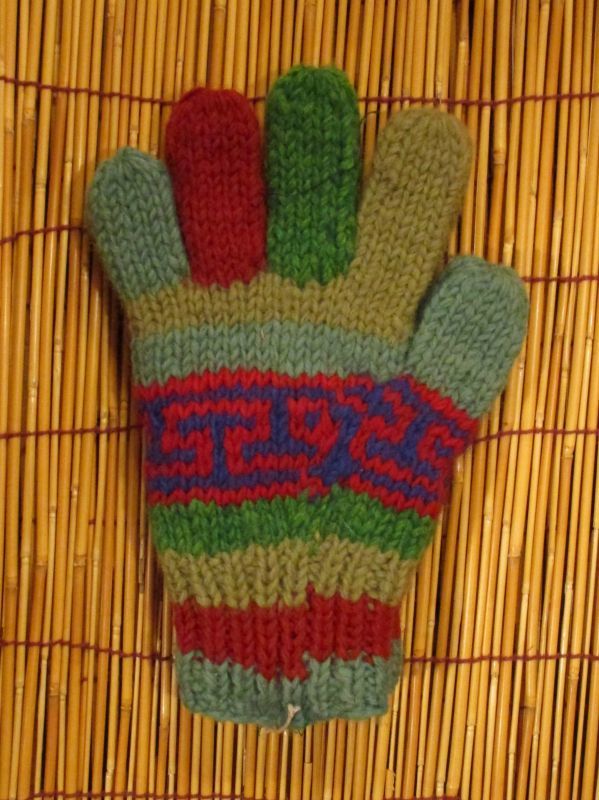 画像: 暖ウール素材＊グローブ＊手編み手袋