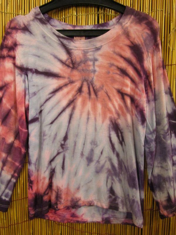 画像: １００ｃｍ＊キッズサイズ＊ストレッチレーヨン素材＊タイダイ染め＊ロングＴシャツ