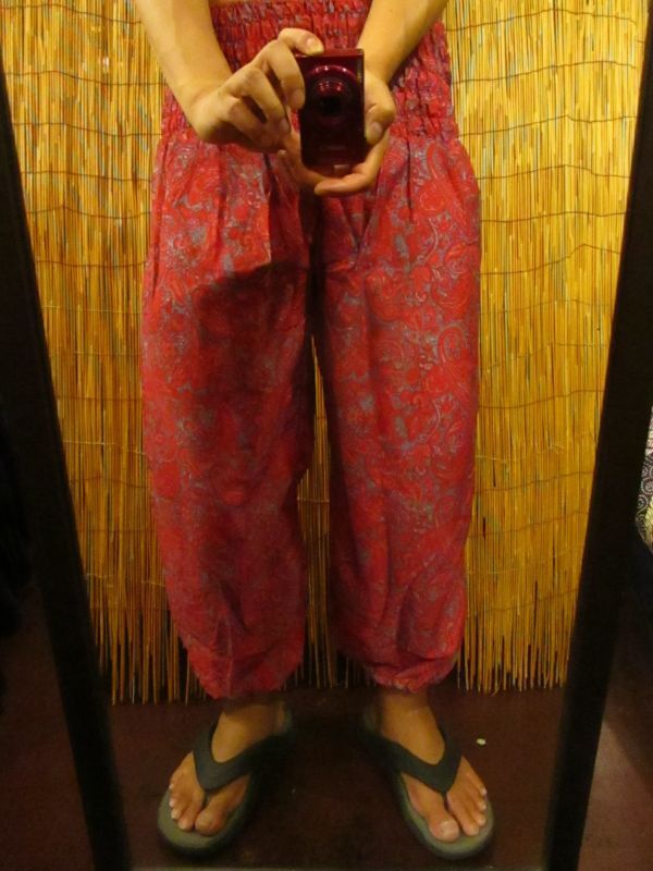 画像: サリー生地＊スッキリシルエット＊アラジンパンツ