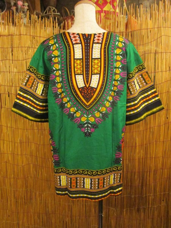 画像3: 小さめサイズ＊アフリカンプリント＊ダシキ＊ＤＡＳＨＩＫＩ＊Ｓ