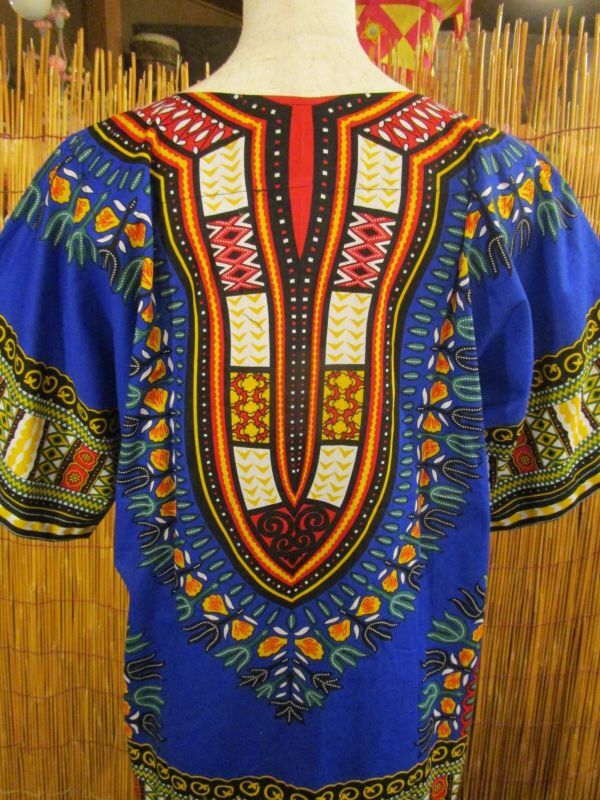 画像: 小さめサイズ＊アフリカンプリント＊ダシキ＊ＤＡＳＨＩＫＩ＊Ｓ