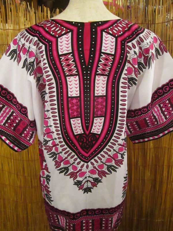 画像: 小さめサイズ＊アフリカンプリント＊ダシキ＊ＤＡＳＨＩＫＩ＊Ｓ