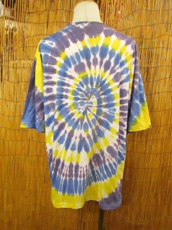 画像: パステルカラー調＊タイダイ染め＊コットン素材＊半袖＊Ｔシャツ＊ＸＬ