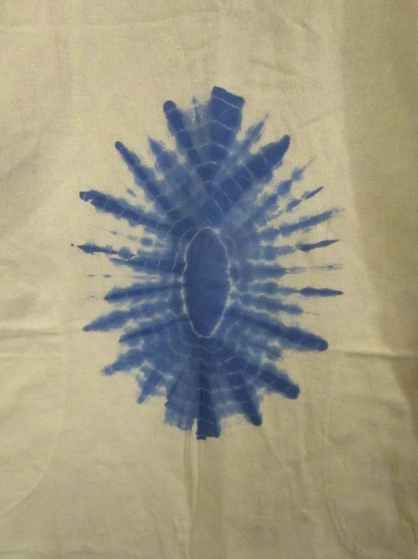 画像: 藍染め＊タイダイ＊コットン素材＊半袖＊ミドル丈＊ワンピース