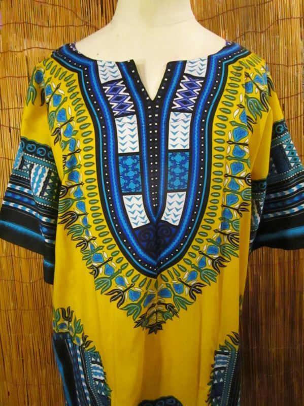 画像: アフリカンプリント＊ダシキ＊ＤＡＳＨＩＫＩ＊ＸＬ