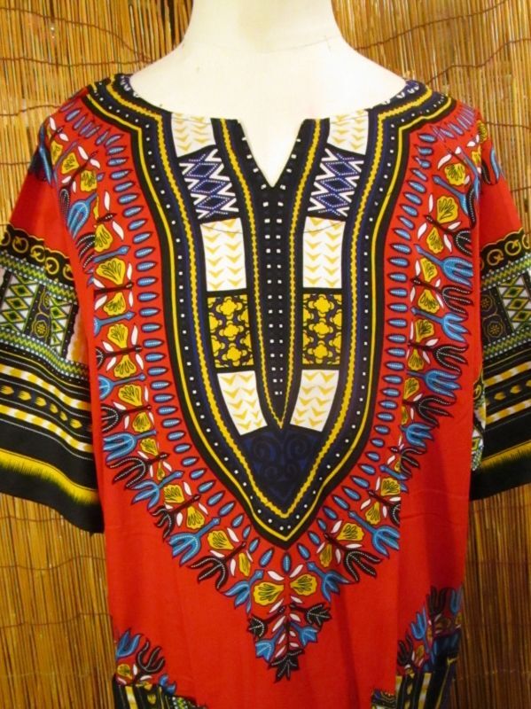 画像: アフリカンプリント＊ダシキ＊ＤＡＳＨＩＫＩ＊ＸＬ