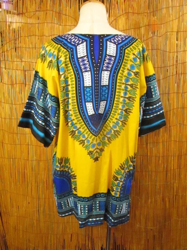 画像3: アフリカンプリント＊ダシキ＊ＤＡＳＨＩＫＩ＊ＸＬ