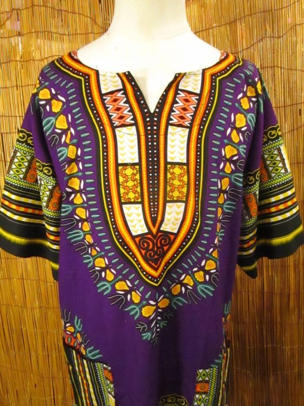 画像: アフリカンプリント＊ダシキ＊ＤＡＳＨＩＫＩ＊ＸＬ