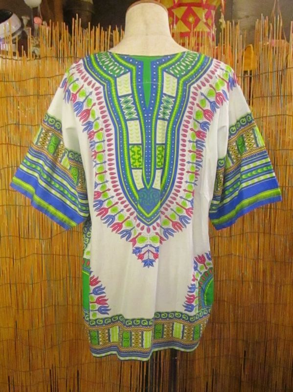 画像3: アフリカンプリント＊ダシキ＊ＤＡＳＨＩＫＩ＊ＸＬ