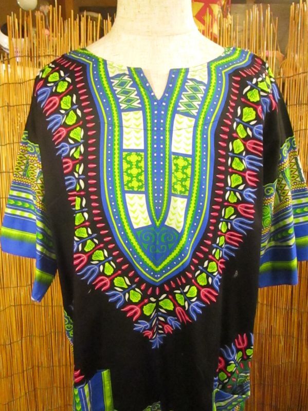 画像: アフリカンプリント＊ダシキ＊ＤＡＳＨＩＫＩ＊ＸＬ