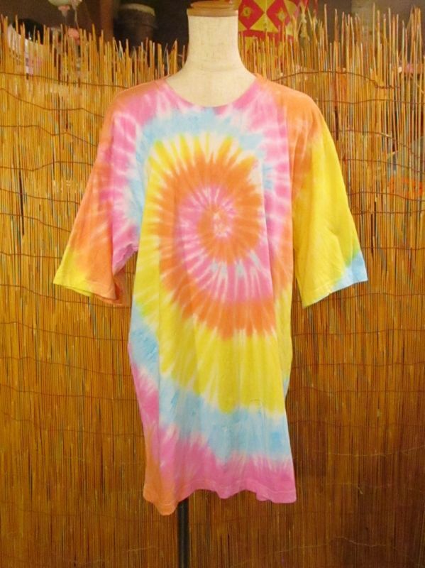 画像: タイダイ染め＊コットン素材＊半袖＊Ｔシャツ＊Ｌ