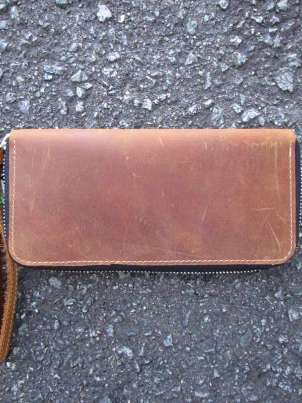 画像2: 革製品＊ラウンドファスナー＊長財布