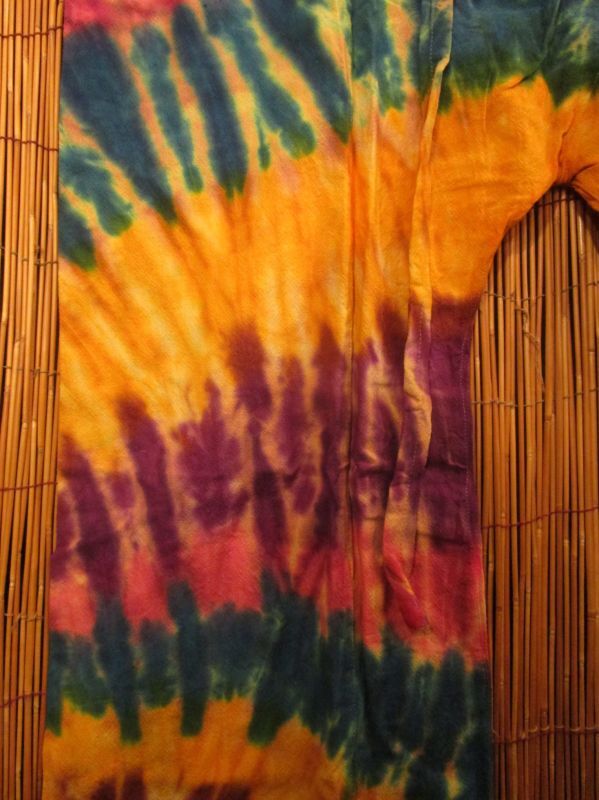 画像: タイダイ染め＊コットン素材＊ロング丈＊タイパンツ