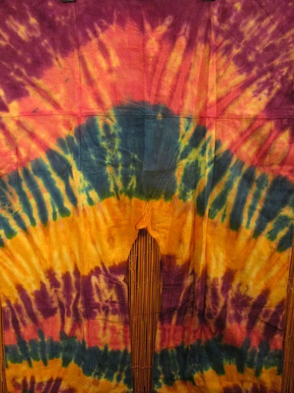 画像: タイダイ染め＊コットン素材＊ロング丈＊タイパンツ