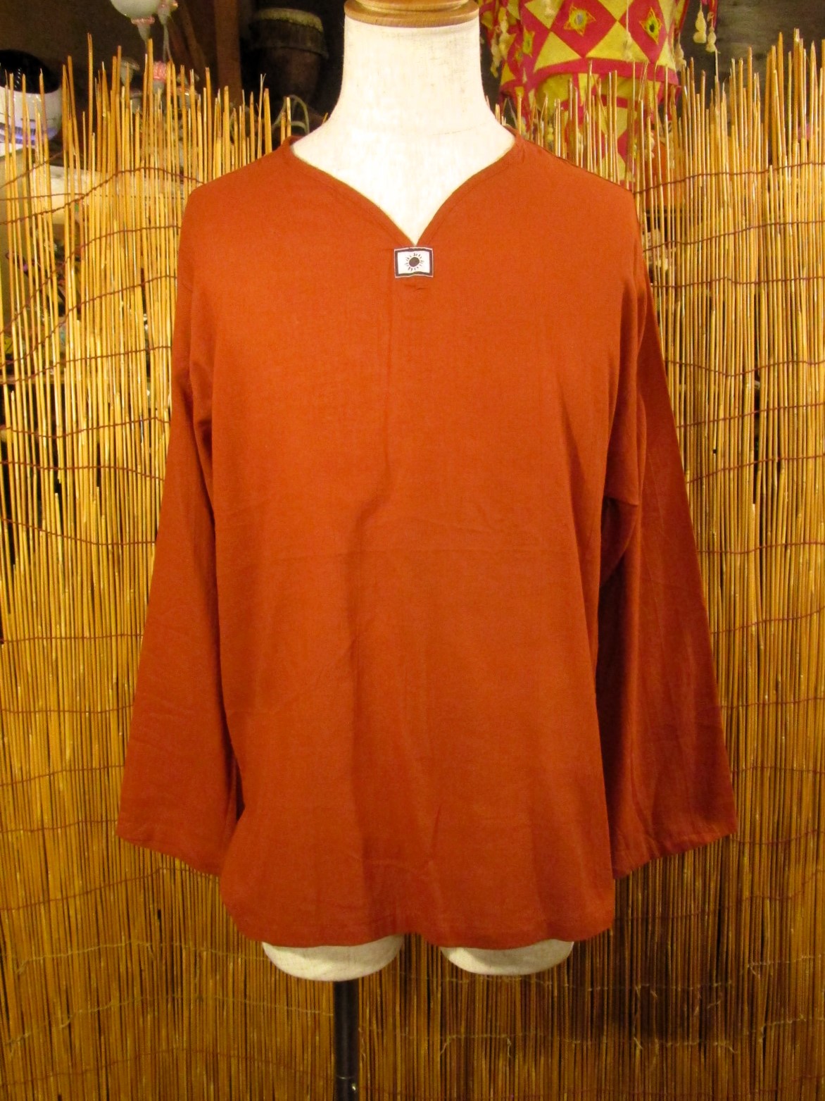 画像1: 無地＊薄手＊コットン素材＊長袖＊プルオーバー＊ＸＬ