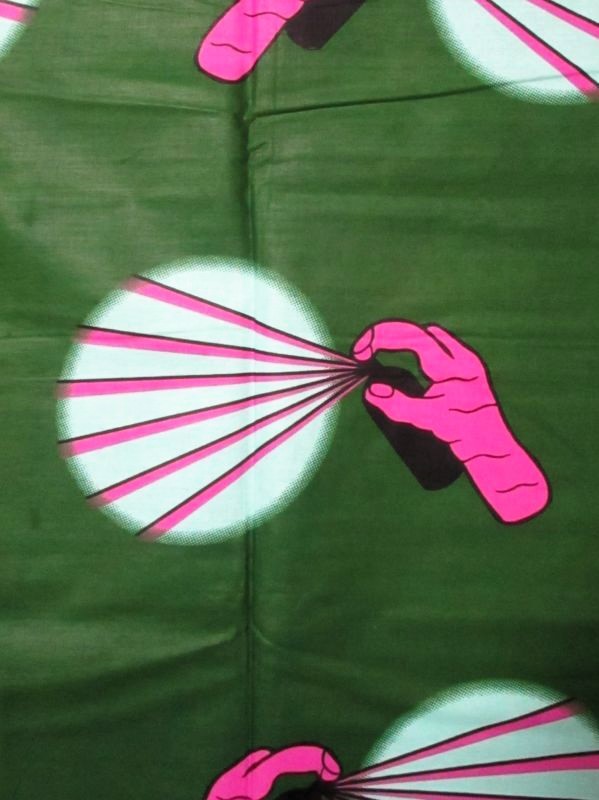 画像: アフリカンプリント生地 パーニュ