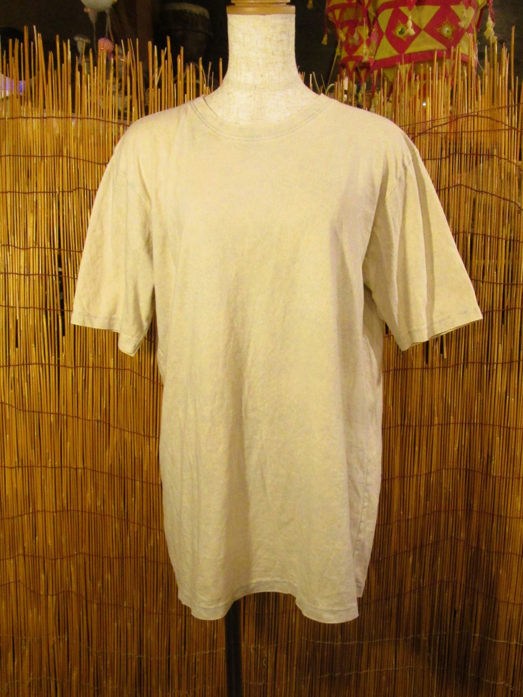 画像1: 無地＊ストーンウォッシュ加工＊コットン素材＊半袖Ｔシャツ＊Ｍ