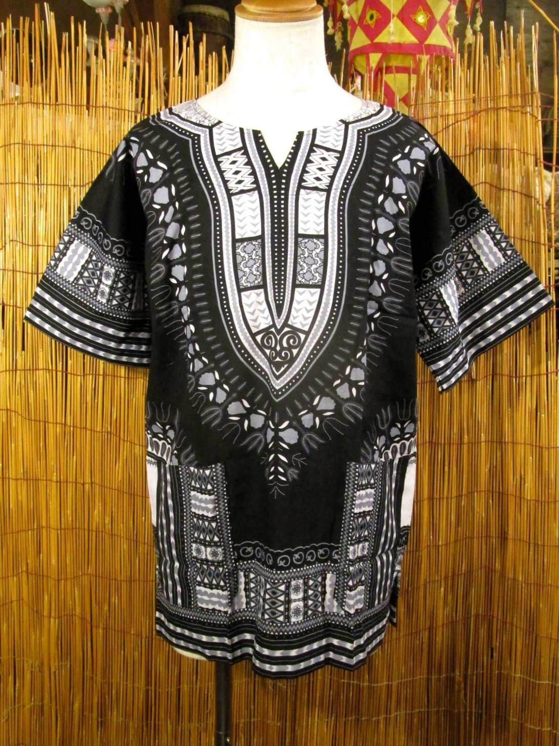 画像1: アフリカンプリント＊ダシキ＊ＤＡＳＨＩＫＩ＊Ｌ