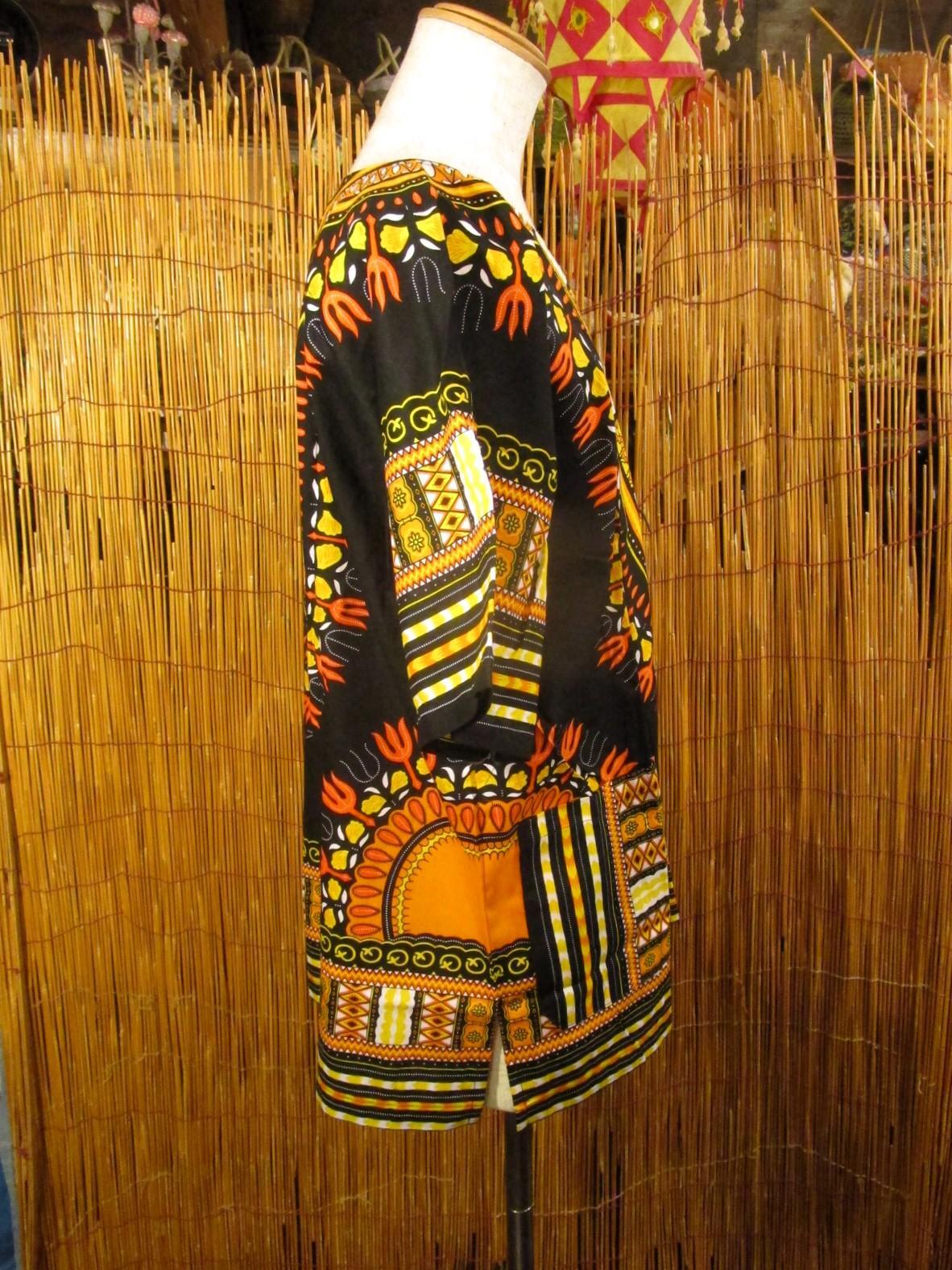 画像2: アフリカンプリント＊ダシキ＊ＤＡＳＨＩＫＩ＊Ｌ