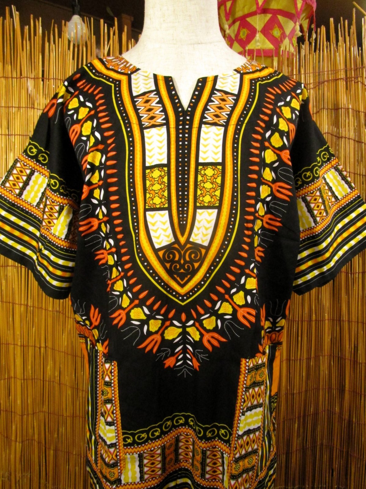 画像: アフリカンプリント＊ダシキ＊ＤＡＳＨＩＫＩ＊Ｌ