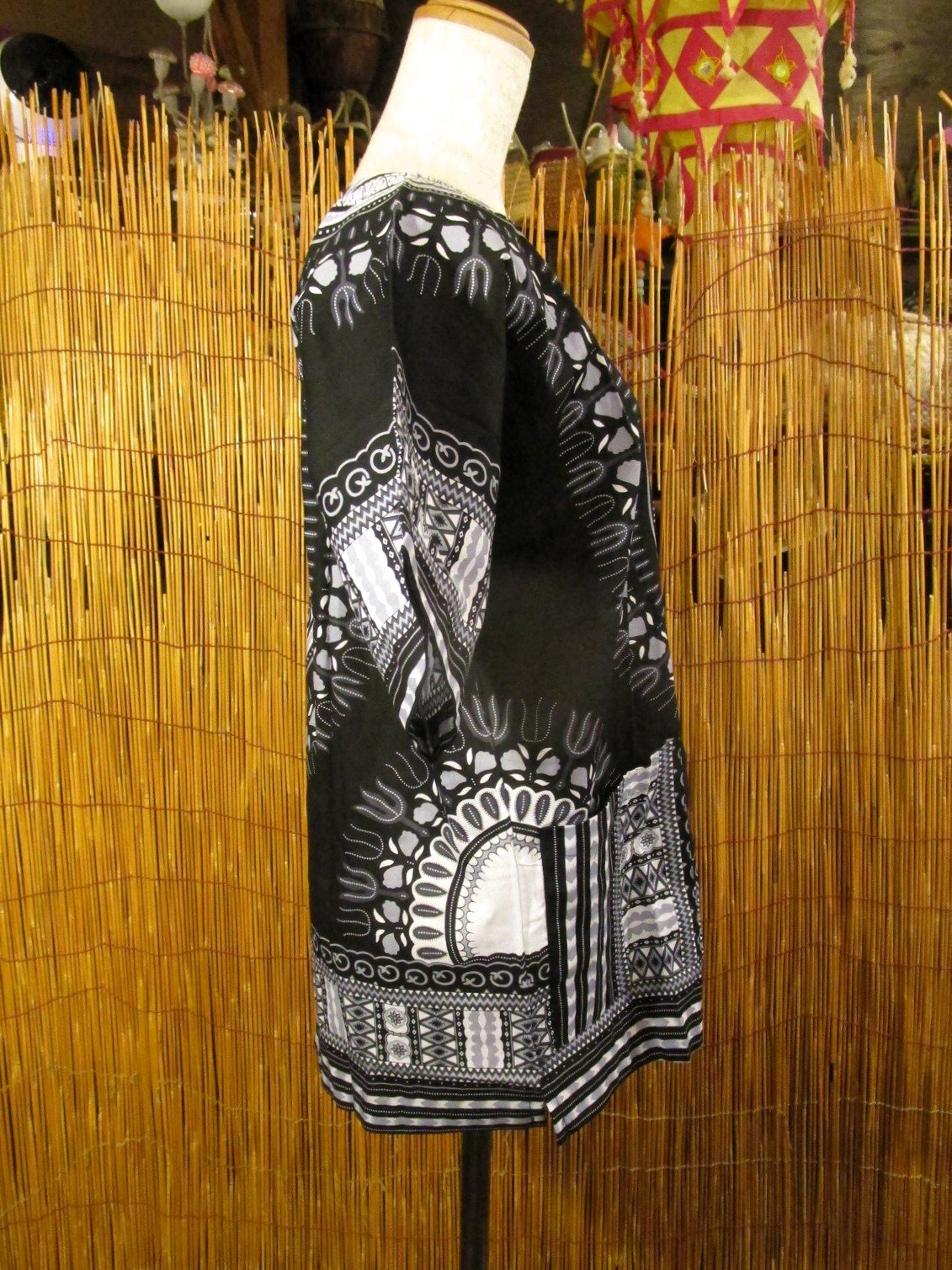 画像2: 小さめサイズ＊アフリカンプリント＊ダシキ＊ＤＡＳＨＩＫＩ＊Ｓ