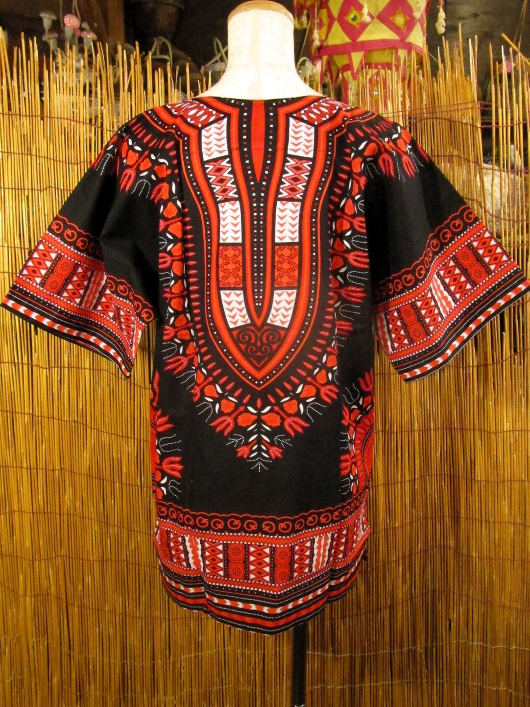 画像3: 小さめサイズ＊アフリカンプリント＊ダシキ＊ＤＡＳＨＩＫＩ＊Ｓ