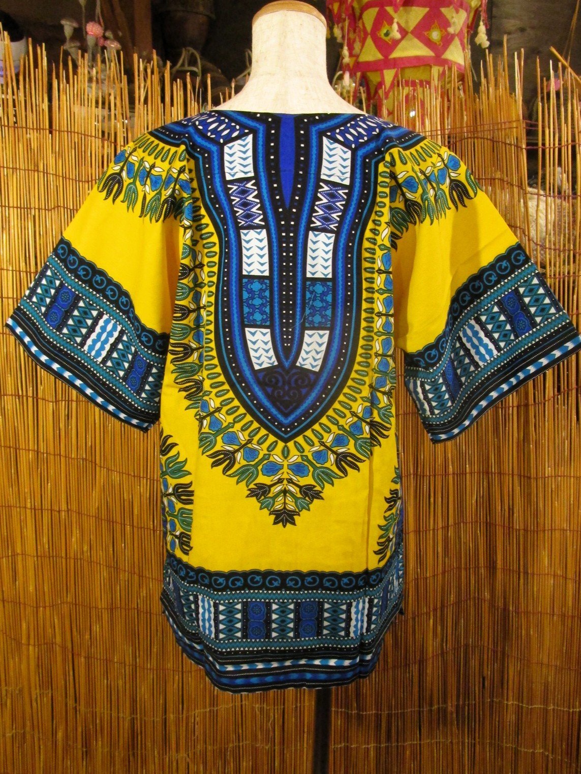 画像3: 小さめサイズ＊アフリカンプリント＊ダシキ＊ＤＡＳＨＩＫＩ＊Ｓ