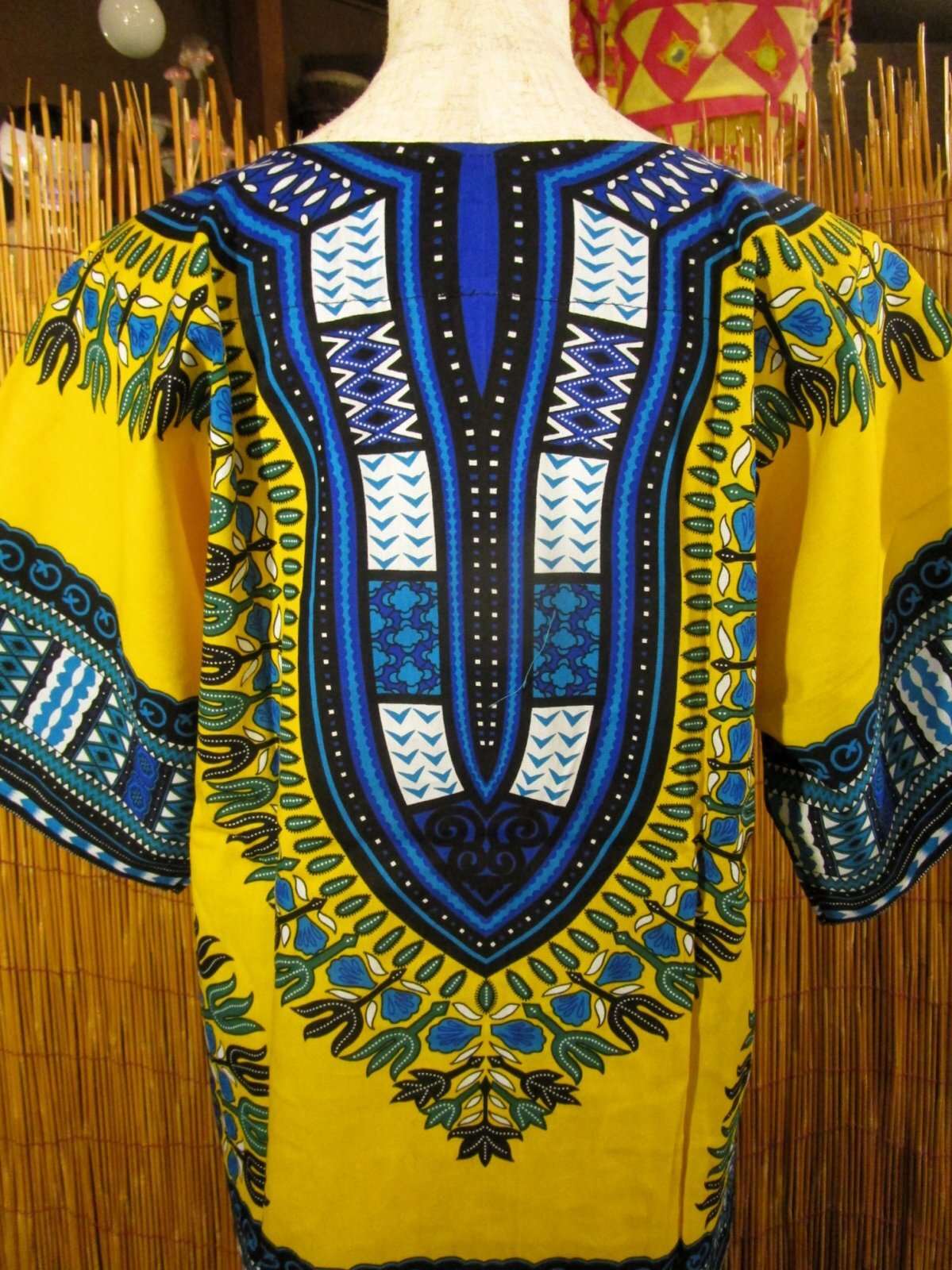 画像: 小さめサイズ＊アフリカンプリント＊ダシキ＊ＤＡＳＨＩＫＩ＊Ｓ
