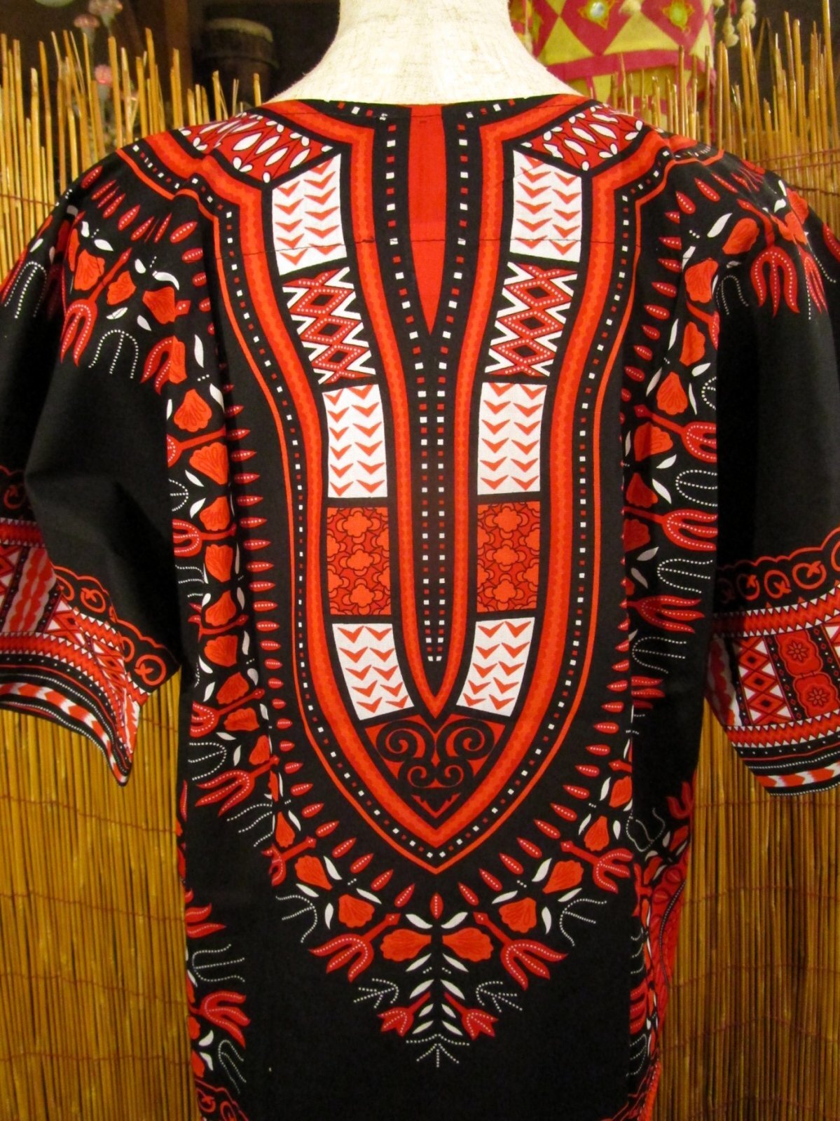画像: 小さめサイズ＊アフリカンプリント＊ダシキ＊ＤＡＳＨＩＫＩ＊Ｓ
