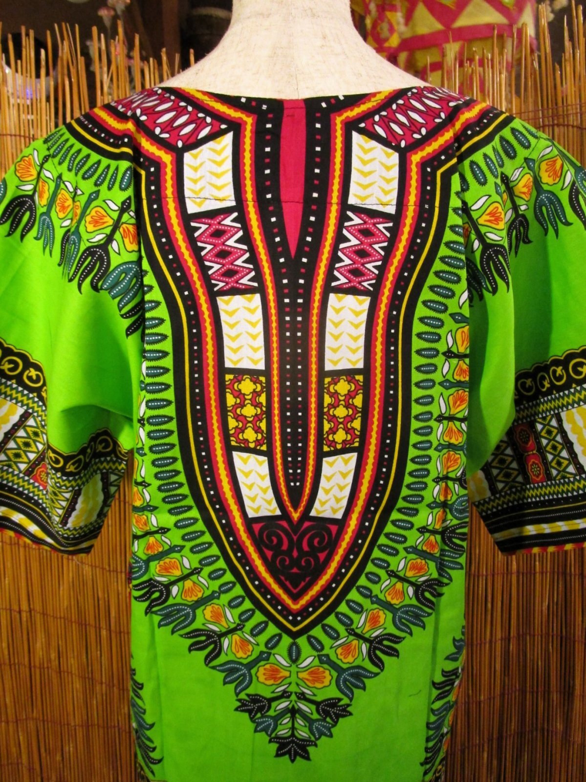 画像: 小さめサイズ＊アフリカンプリント＊ダシキ＊ＤＡＳＨＩＫＩ＊Ｓ