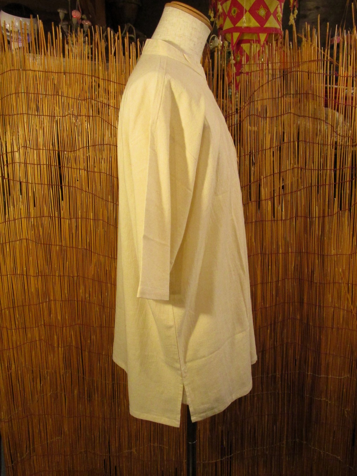 画像2: 三つボタン＊コットン素材＊胸ポケット＊半袖＊プルオーバー＊２ＸＬ 