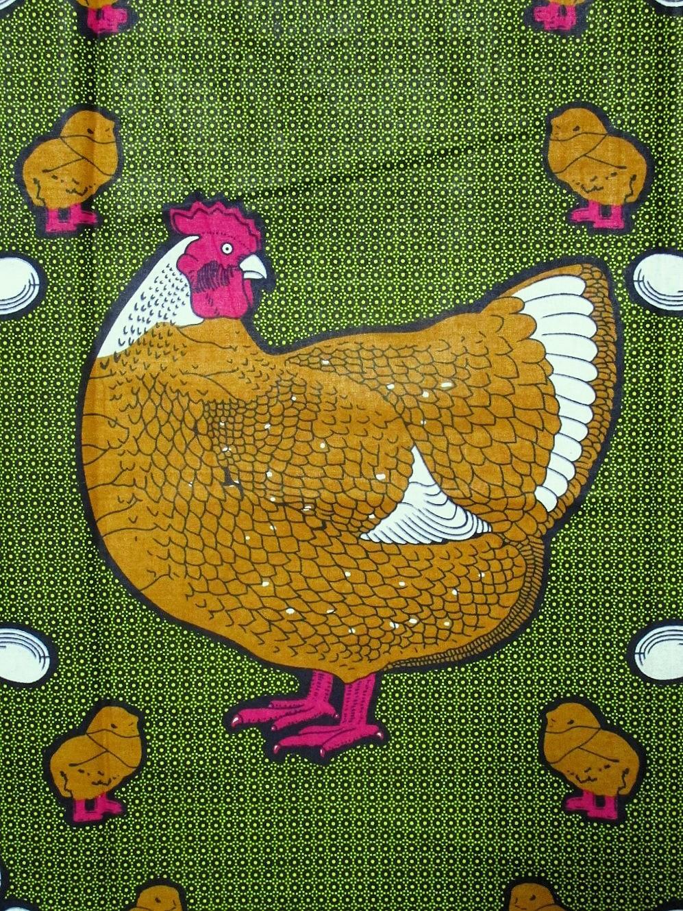 画像: アフリカンプリント生地 パーニュ
