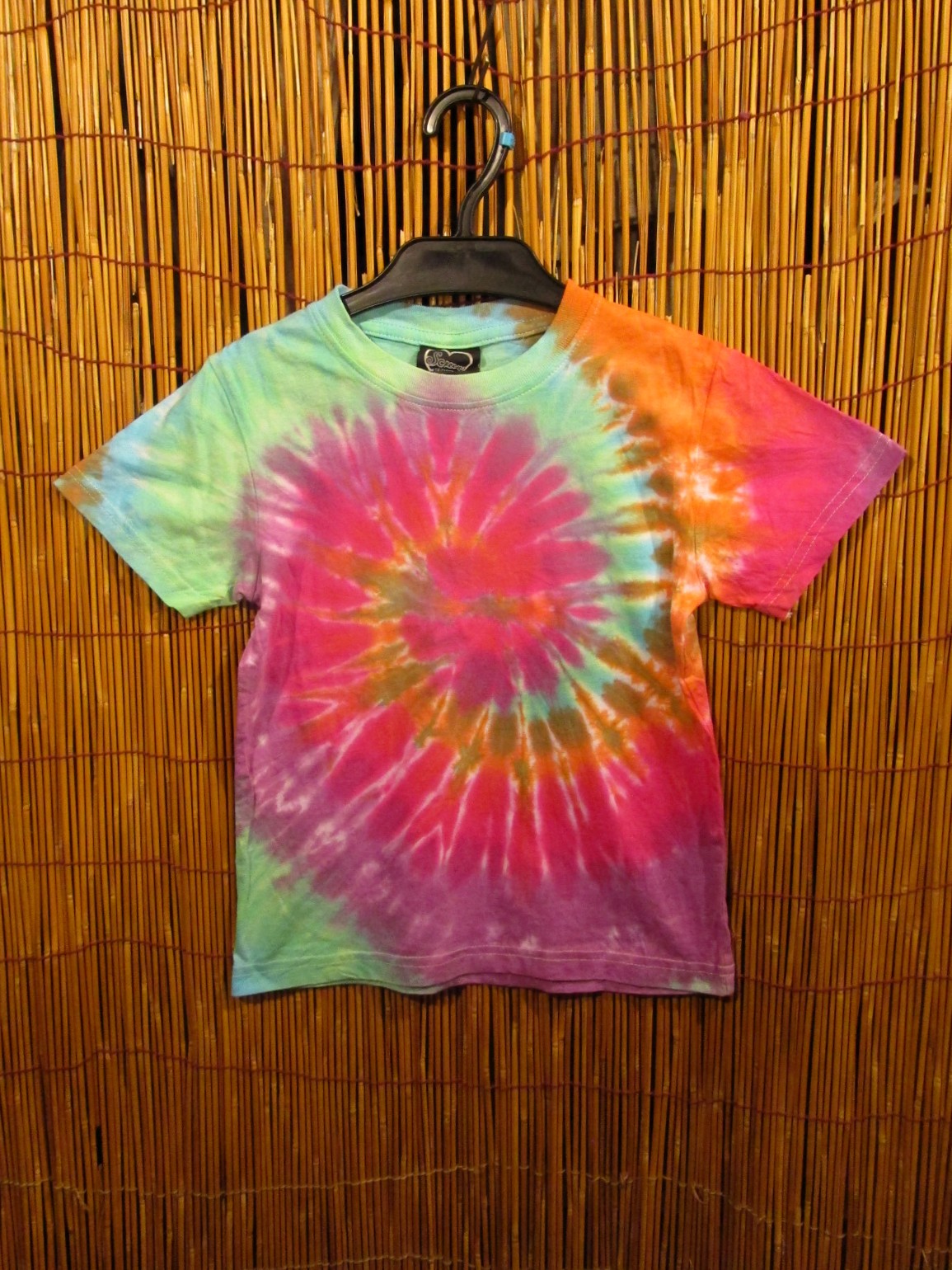 画像1: 【１２０ｃｍ】キッズサイズ＊タイダイ染め＊コットン素材＊半袖＊Ｔシャツ