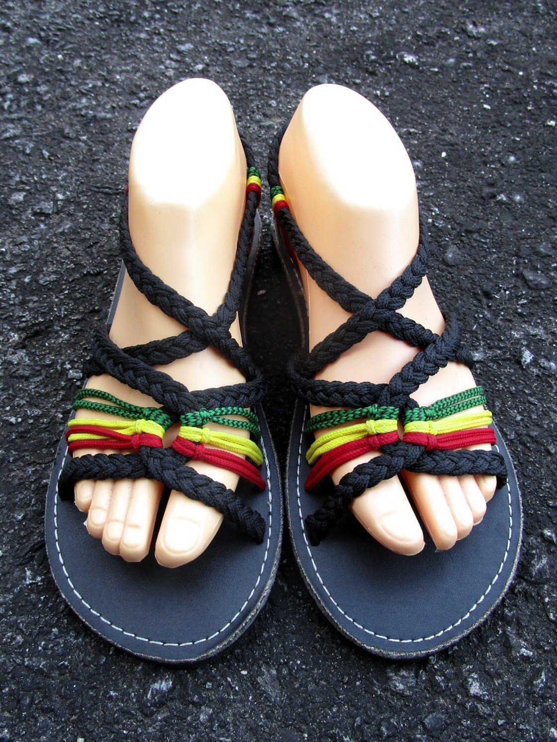 画像1: 【２４ｃｍ〜２４・５ｃｍ】編み編み＊紐サンダル