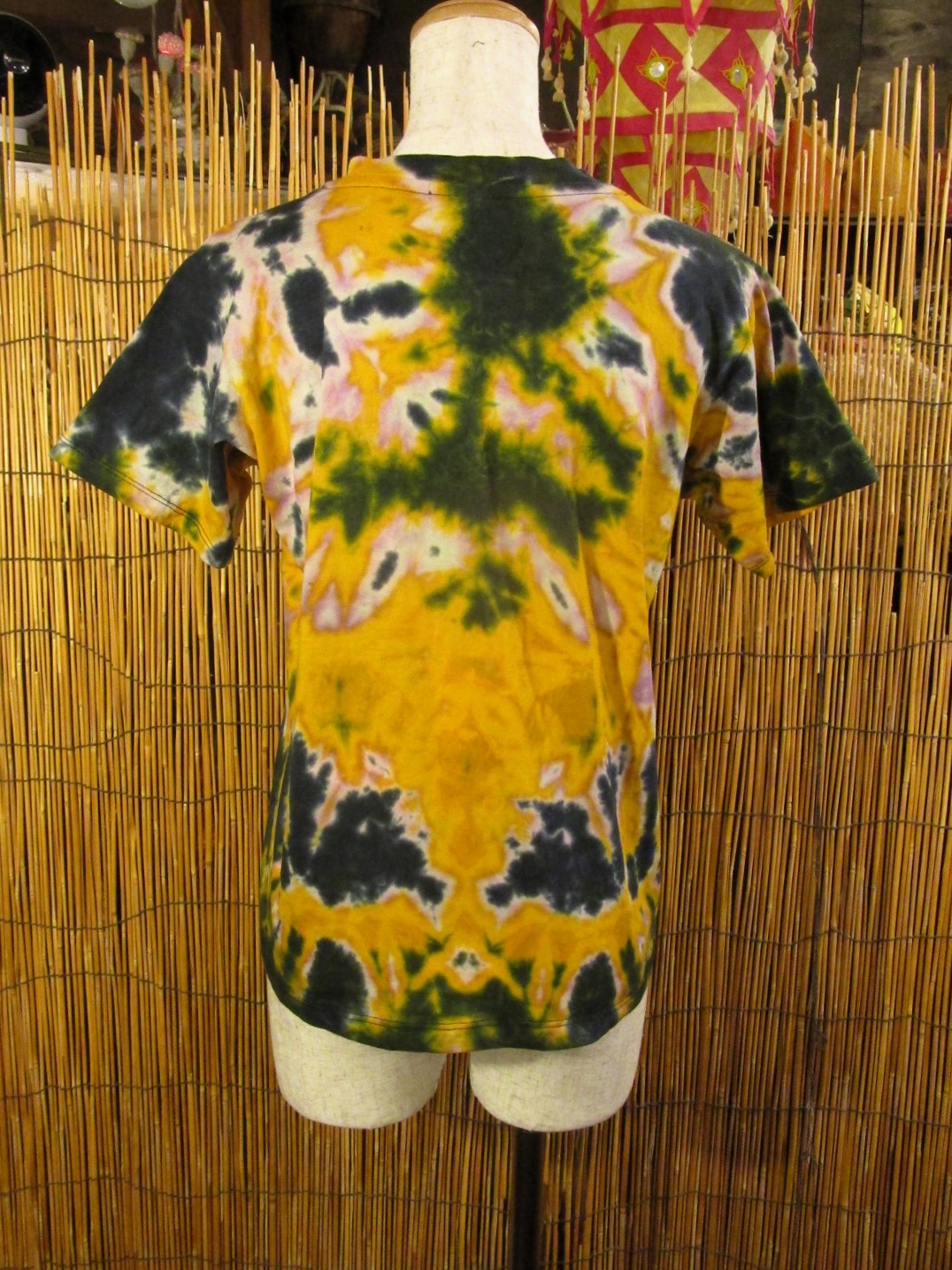 画像3: タイダイ染め＊コットン素材＊Ｖネック＊半袖＊Ｔシャツ