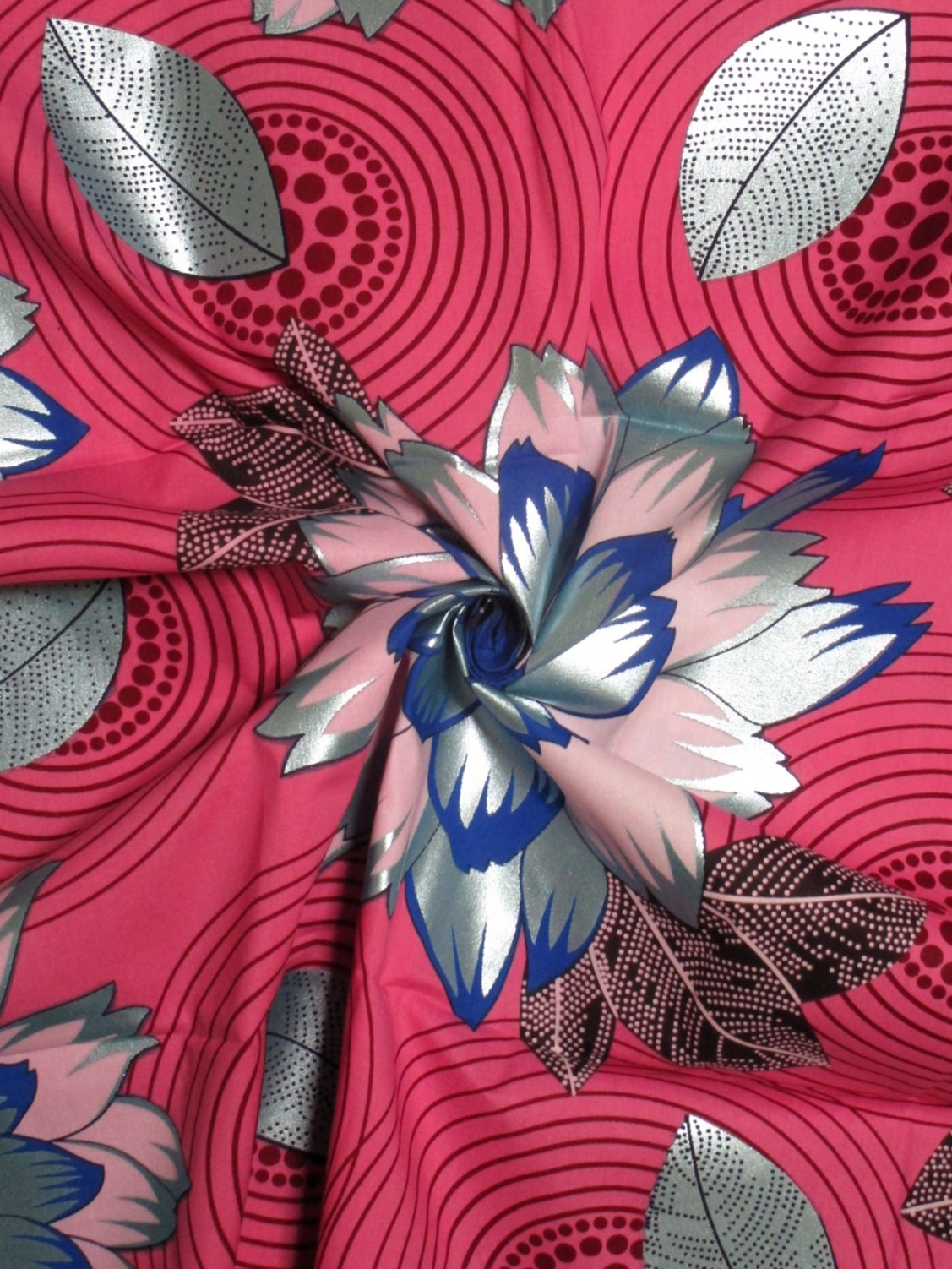 画像: アフリカンプリント生地 パーニュ