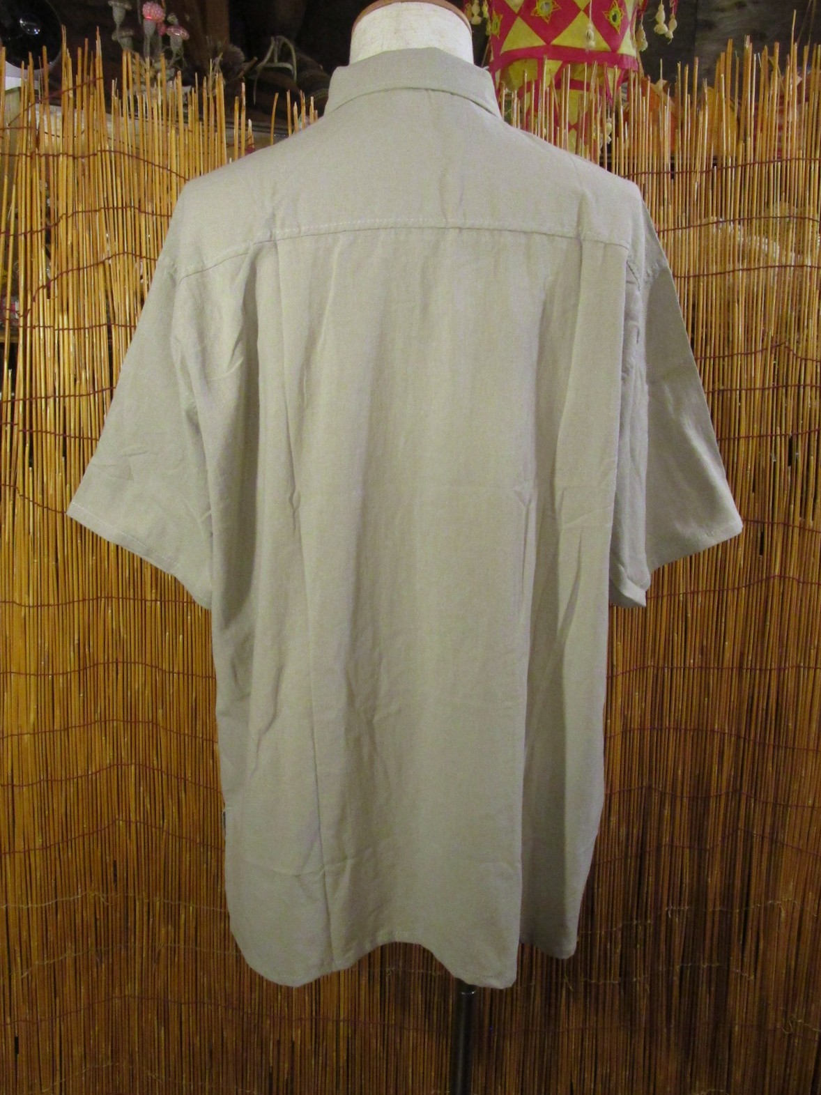 画像3: 無地＊コットン素材＊ココナッツボタン＊半袖＊シャツ ＊ＸＬ