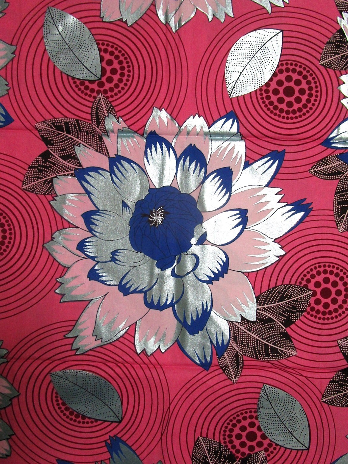 画像: アフリカンプリント生地 パーニュ