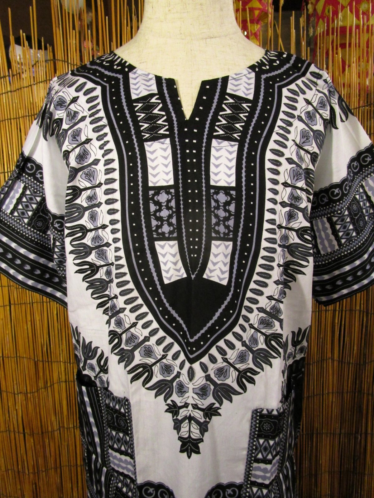 画像: アフリカンプリント＊ダシキ＊ＤＡＳＨＩＫＩ＊Ｌ