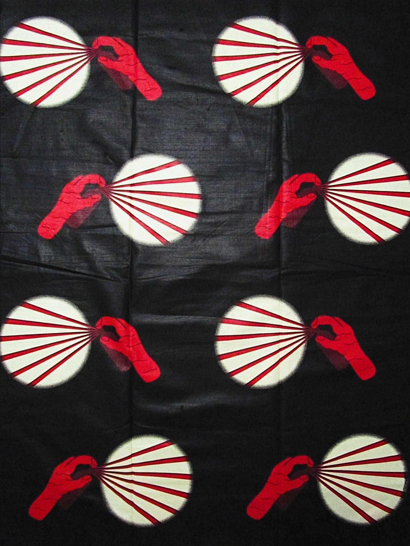 画像1: アフリカンプリント生地 パーニュ