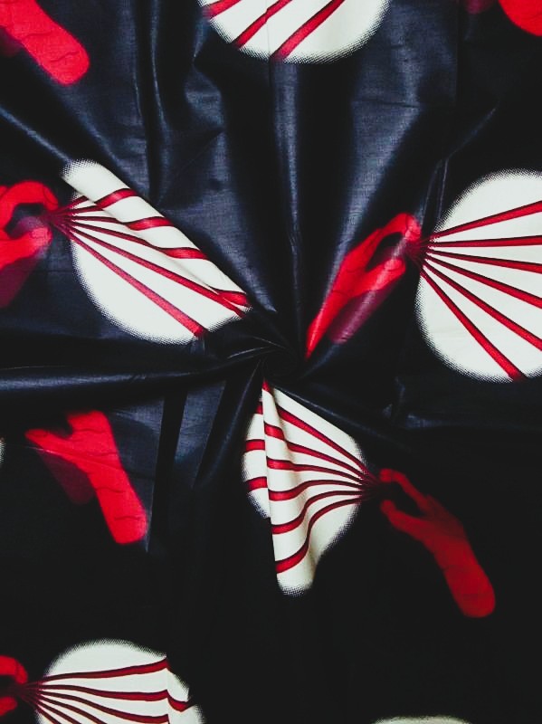 画像: アフリカンプリント生地 パーニュ