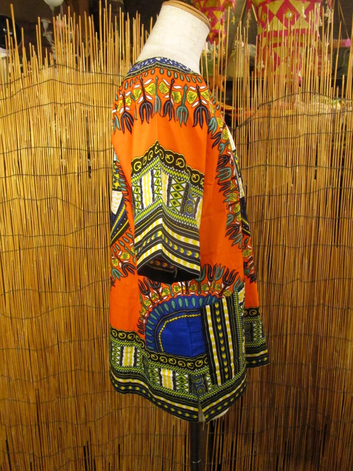 画像2: アフリカンプリント＊ダシキ＊ＤＡＳＨＩＫＩ＊Ｌ