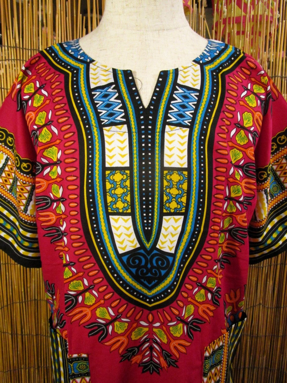 画像: アフリカンプリント＊ダシキ＊ＤＡＳＨＩＫＩ＊Ｌ