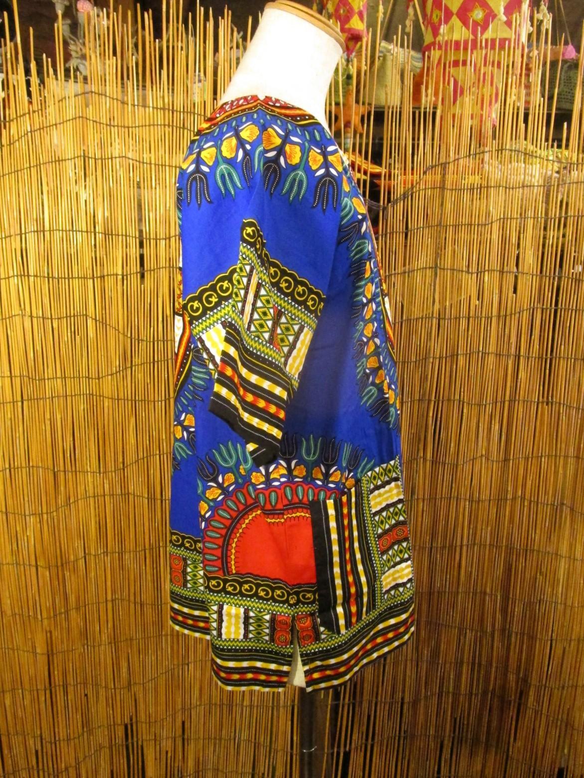 画像2: アフリカンプリント＊ダシキ＊ＤＡＳＨＩＫＩ＊Ｌ