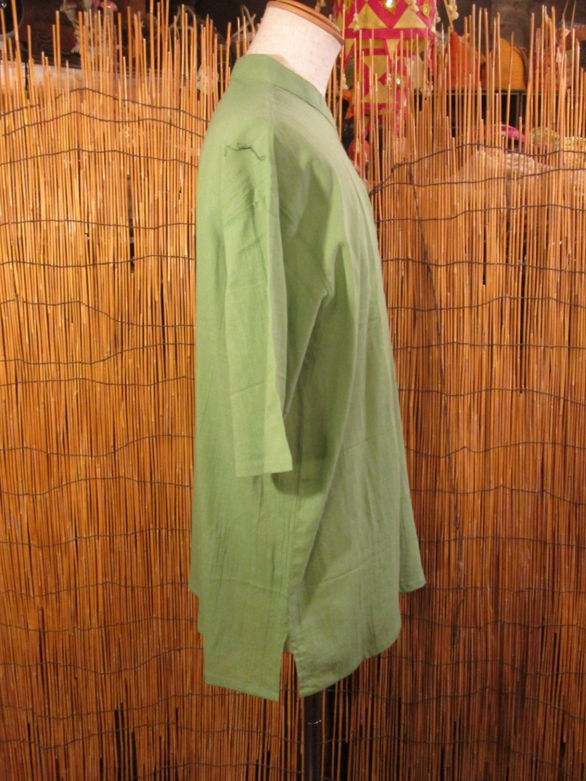 画像2: 三つボタン＊薄手＊コットン素材＊半袖＊プルオーバー＊２ＸＬ 